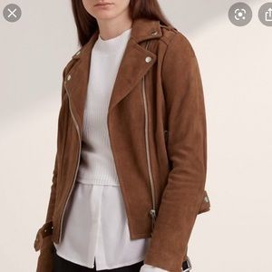 Caramel Suede Forever 21 Moto Jacket
